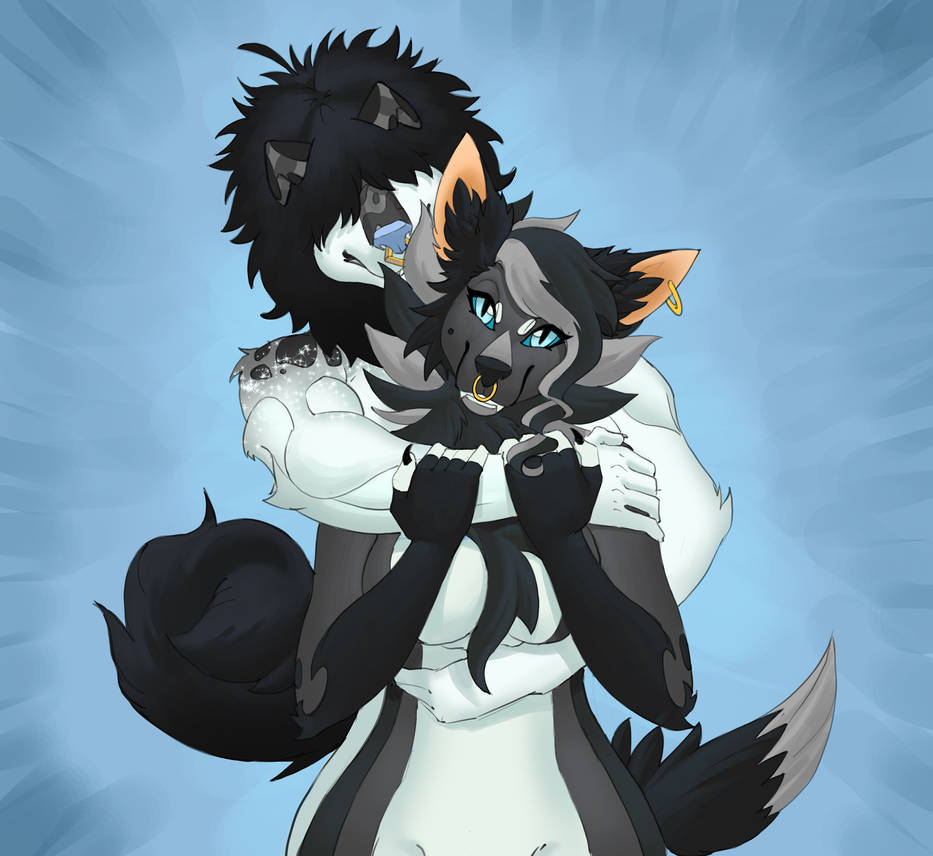 Cute furry couple art