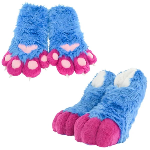 Neon Blueberry Fursuit Paws Set