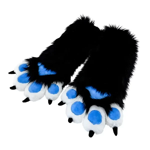 Midnight Howler Fursuit Hand Paws